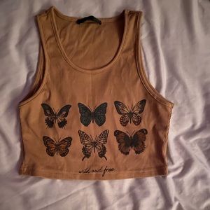 Butterfly crop top